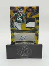 2024 Panini Select Gold Wave RPA #RSM-LTR Leonard Taylor III