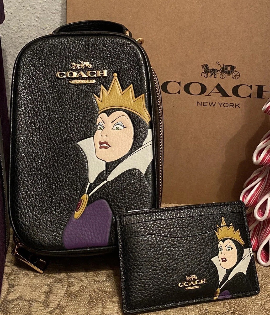 Disney X Coach Eva Phone Crossbody & Card Case With Evil Queen