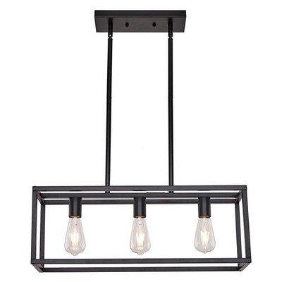 Hqzbpt Farmhouse Rectangle Chandeliers For Dining Rooms Modern Linear Hanging