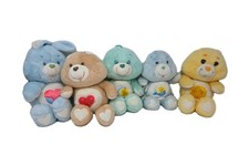Vintage lot of 5 1980’s Care Bears Funshine Tenderheart Tugs Swift Heart Bedtime