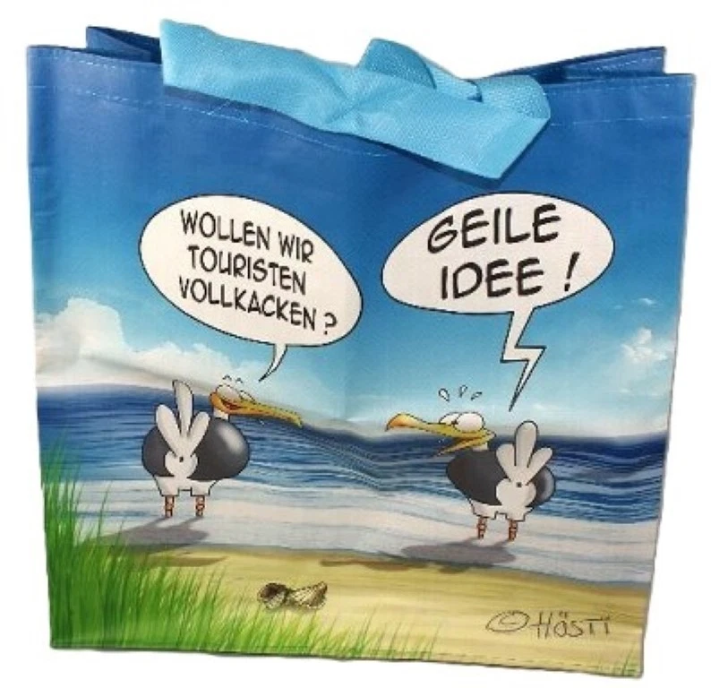 Hösti Einkaufstasche Shopper Kunststoff Tragetasche Allzwecktasche 45cm (#390 )