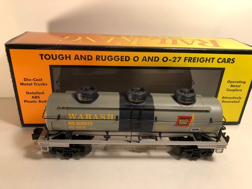 VAGÓN CISTERNA MTH Rail King O Gauge WABASH 3 CÚPULAS 30-73402 nuevo en caja | Zustand: New