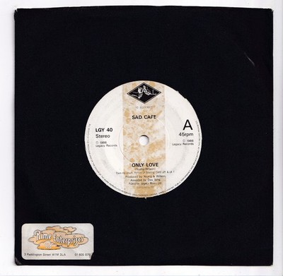 (AJ194) Sad Cafe, Only Love - 1986 - 7 inch vinyl