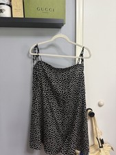 Flower Dress Black and White Strings Women's XL