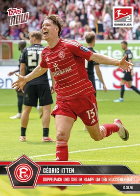 2025-26 Topps Now Bundesliga #192 Cedric Itten Doppelpack und Sieg