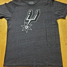 Majestic NBA San Antonio Spurs Men's Large Charcoal Grey T-Shirt NEW