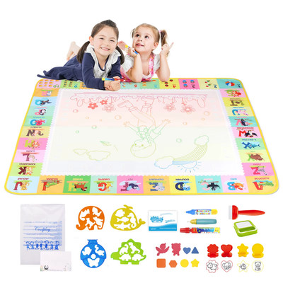 Kinder Wasser Zeichen Matte Magic Doodle Malbrett Wiederverwendbar Kunst Spielzeug Set