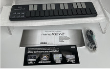 Korg nanoKEY2 USB MIDI Slimline Keyboard Controller Black 25 Key New Open Box