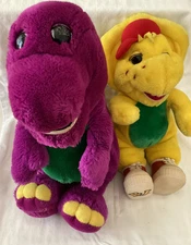 Vintage 1992 Lyons BARNEY And  BJ PLUSH- 1994 THE LYONS GROUP