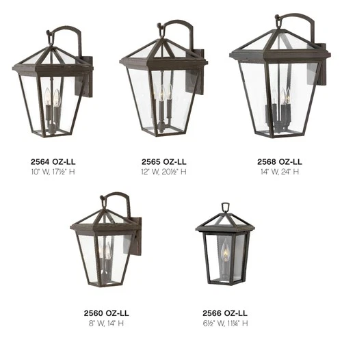 Hinkley Lighting 2564-LL Alford Place 2 Light 18" Tall Open Air - Black - Picture 2 of 10