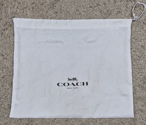 Coach Satin Drawstring Storage Dust Bag 16x13 FLAW