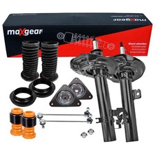 2x MAXGEAR Stoßdämpfer Domlager Stabi Satz Vorne für QASHQAI II RENAULT KADJAR