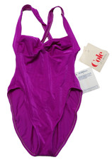NWT Cole of California 10 Hi-Cut One-Piece Nylon Swimsuit VTG 80s 90 Made in USA