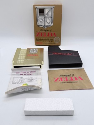 The Legend of Zelda - Complete CIB Box, Manual, Map (Nintendo, NES 1987) WORKS