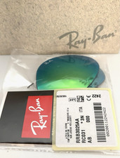 Ray Ban RB3025 3026 3030 58mm Pilot Replacement Lens Green Mirrored Pair Genuine