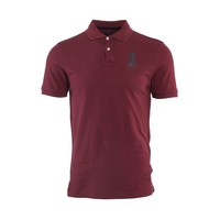Hackett London Herren Polo Hemd Burgund Bestickt HM562934 100% Bw Gr. M