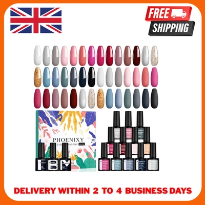 Phoenixy Gel Nail Polish - 24Pcs 8Ml UV Soak-Off Gel Nail Polish Set 21 Colours