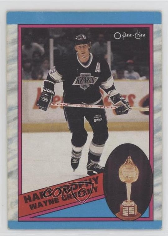 1989-90 O-Pee-Chee Wayne Gretzky Hart Trophy #320 HOF 05u8