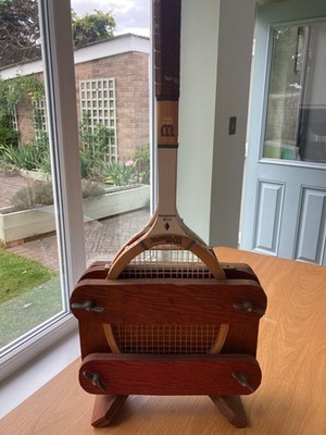 Vintage 70er Wilson Club Champion Dunlop Red Diamond Retro Holz Tennisschläger