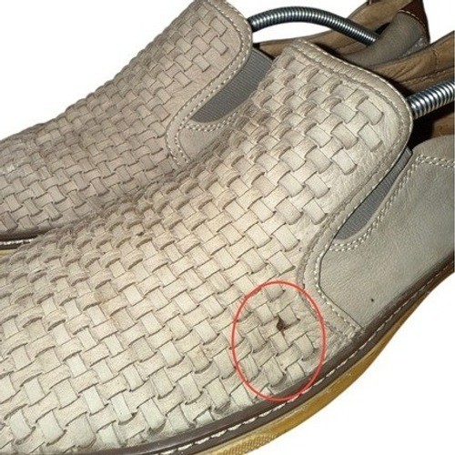 Johnston & Murphy McGuffey Mens 12M Pre-Owned Slip On Loafer Shoes Woven Leather View 5