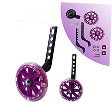 training wheels flash mute wheel bicycle stabiliser mounted Kit Purple