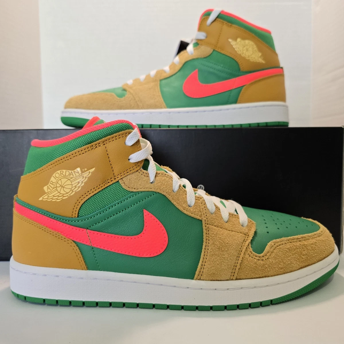 Jordan 1 SE Mid Wheat Watermelon | eBay