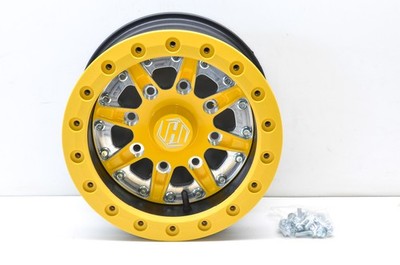 Hiper 1270-KYL02-43-SBL-YL Yellow Sidewinder Wheel Rim 12X7 4+3 4/136 4/137 Bead