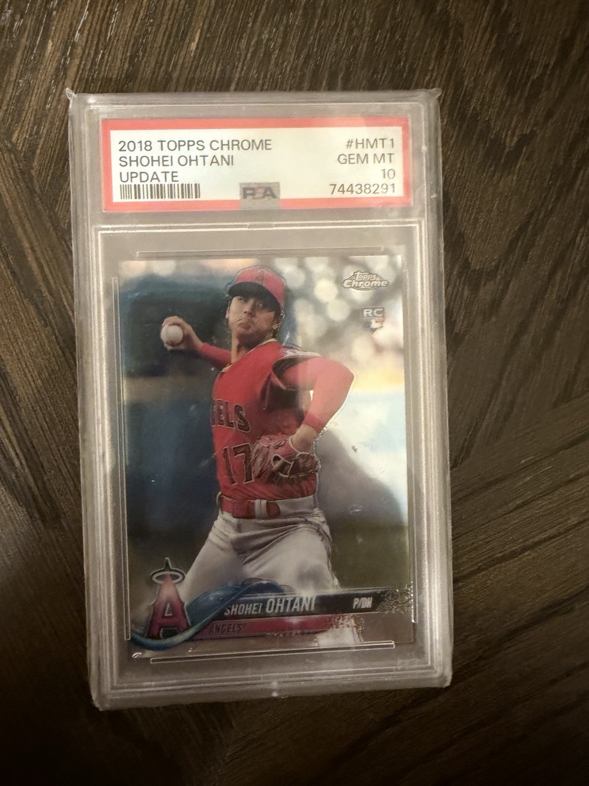 SHOHEI OHTANI TOPPS CHROME PSA 10 HMT1 ROOKIE ANGELS 2018