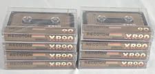 Recoton Gold Series XR90 Recordable Cassettes New Sealed 8 Total