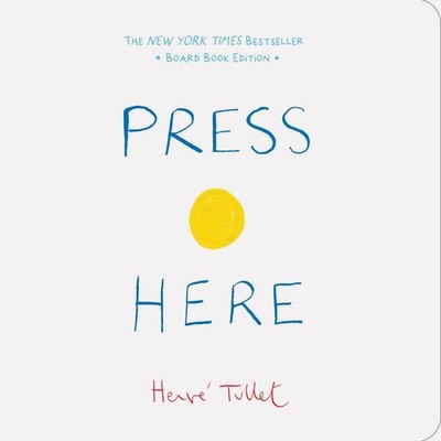 Press Here: Board Book Edition by Herve Tullet (English) Board Book Book