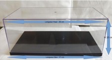 3 Boites Vitrine Show Case + Socle pour Miniatures 1/24 Neuf