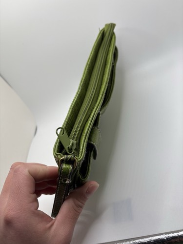 Green women's wallet with crocodile skin style - Picture 8 of 8