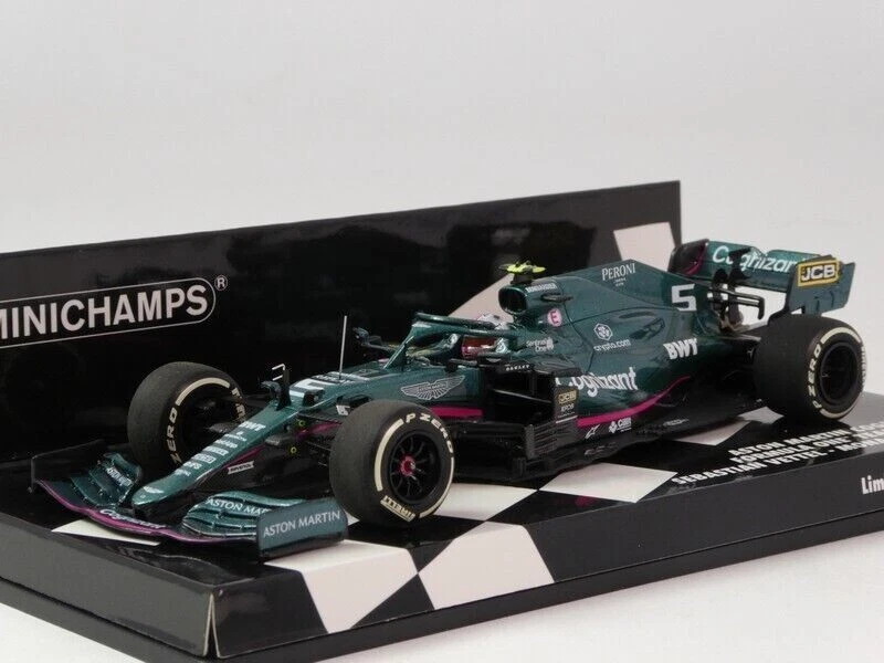 Minichamps 1:43 Model Car F1 Aston Martin AMR21 Vettel Monaco 2021 Die Cast - Image 4 of 4