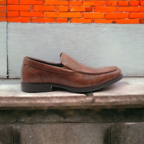 Nuevos mocasines de vestir clásicos para hombre punta redonda sin cordones, zapatos de vestir, negros, marrones - Imagen 10 de 12