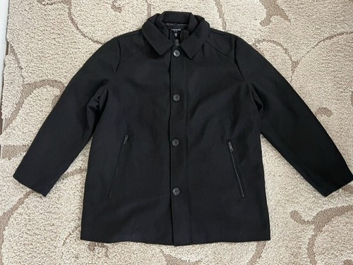 Kenneth Cole Men's Wool Blend Jacket Size L Black - Picture 2 of 10