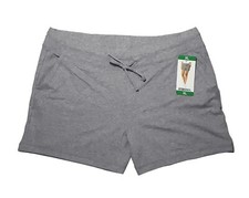 32 Degrees Cool sz:XL Women's Lightweight Soft Fleece Elastic Waist Shorts Gray