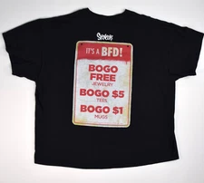 Vintage Spencer’s Gifts Employee Its a BFD! BOGO Black T Shirt | Size 2XL