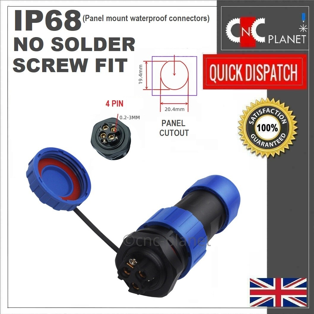 MECCANIXITY LP20 5 Pin Waterproof Connector, IP68 Circular Connectors Male Female - View #5