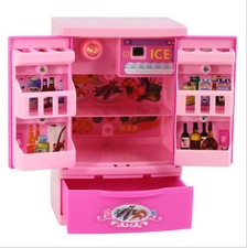 barbie fridge with food