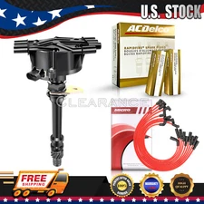 GM02 Distributor & ACDelco Spark Plug & Wires for 96-05 Chevy GMC Pickup 4.3L