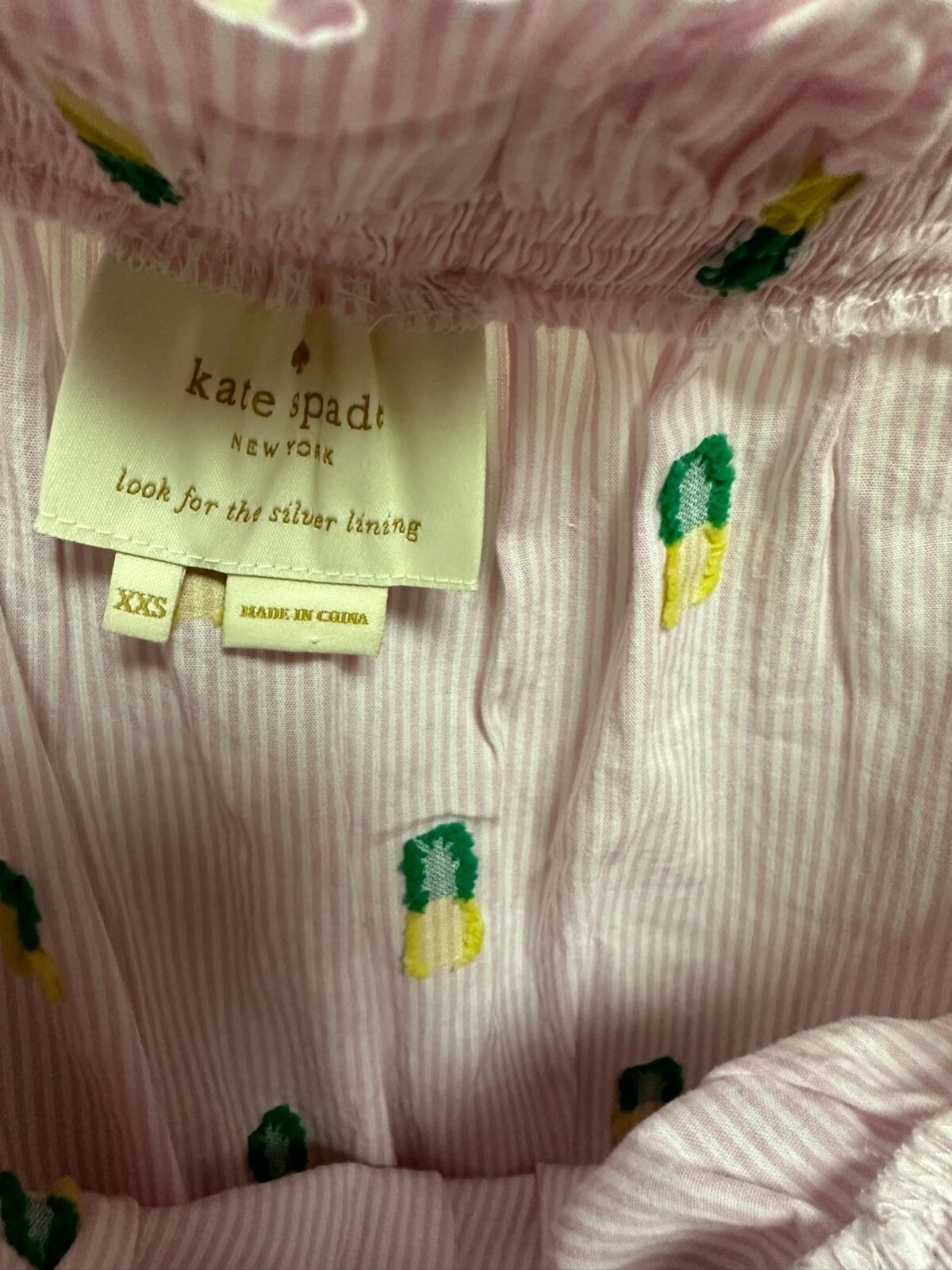 KATE SPADE Abito donna usat Katee Spa X ighe righ r eianche b nanas ananasti r