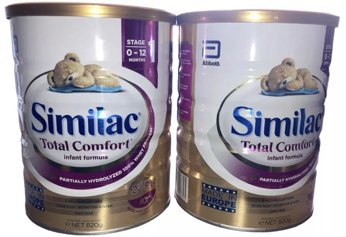 Similac Total Comfort Infant Formula Stage 1 (2) Big Cans 28.9oz