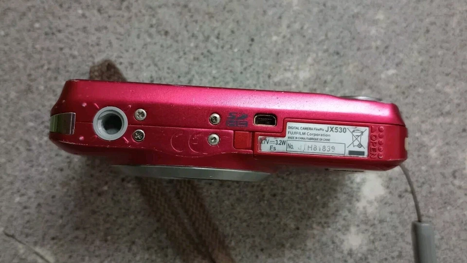 Fujifilm FinePix JX530 Red 14MP Digital Camera Battery Tested Working Compact, photo 4 of 5