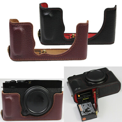 For FUJIFILM X-E4 Camera Protect Case Cover Leather Half Sleeve Holder Hand Grip