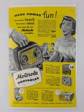 Motorola Portables Raido Music Player - 1951 Vintage Print Ad