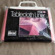 100 Polyester Rectangular Tablecloth 60 x 102-Inch Pink