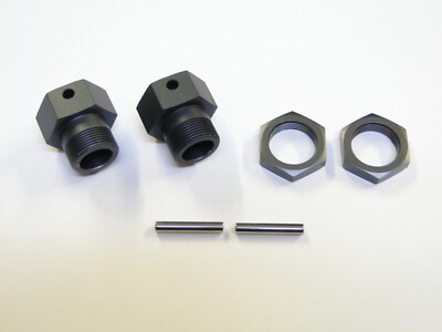 NEW HPI BAJA 5B SS Hex Hubs Rear Gunmetal Gray 5T 5SC HB26
