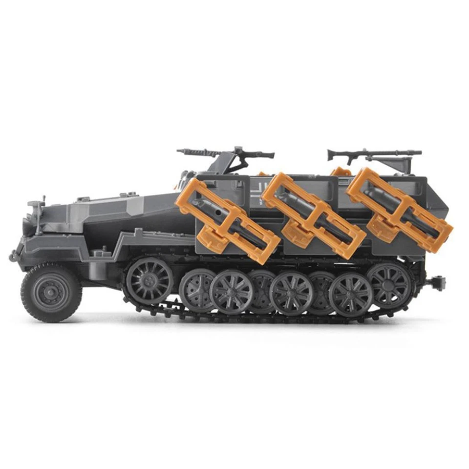 1/72 Tedesco SdKfz 251 Kit Modello di Carro Armato di Plastica Veicolo - Immagine 3 di 4