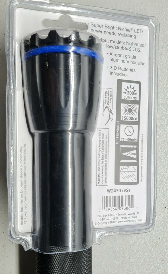 Performance Tool W2470 3D Heavy Duty LED Flashlight | eBay