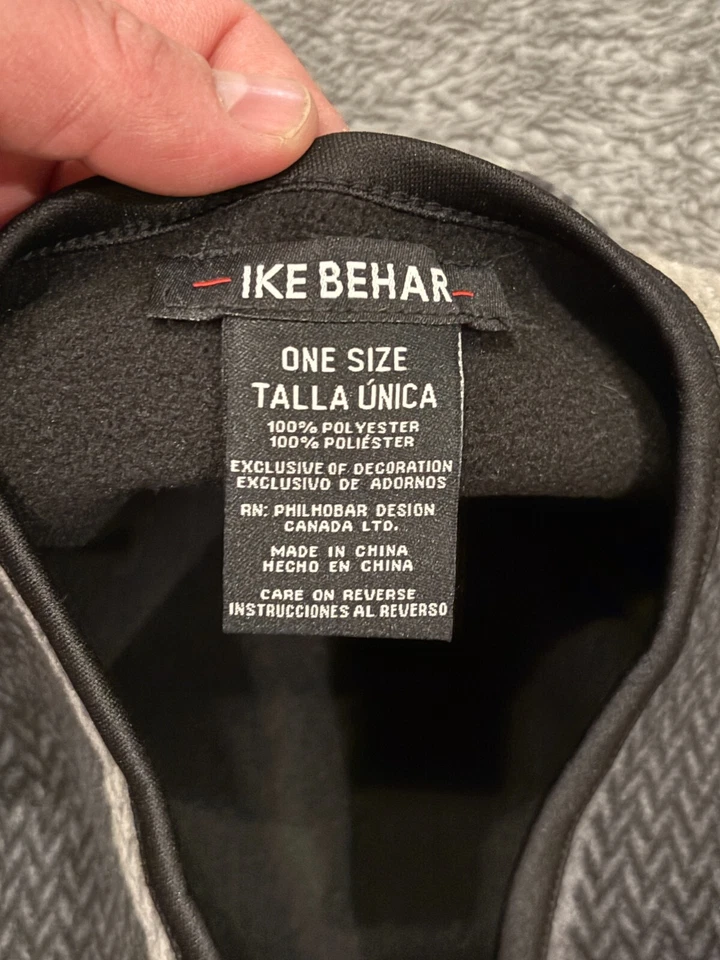 Ike Behar черный серый клетку флис открытый передний пончо надежном шаль женщин один размер - Изображение 2 из 4